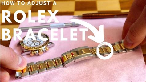 adjusting band fake rolex|adjusting a rolex watch band.